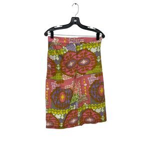 Trina Turk Womens Straight & Pencil Skirt Size 2 Pink Printed Beach NWOT